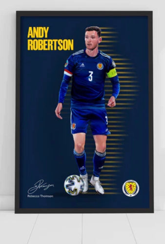 Scotland National Team Andy Robertson Poster A3