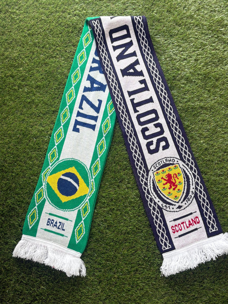 50/50 Brazil Scarf White