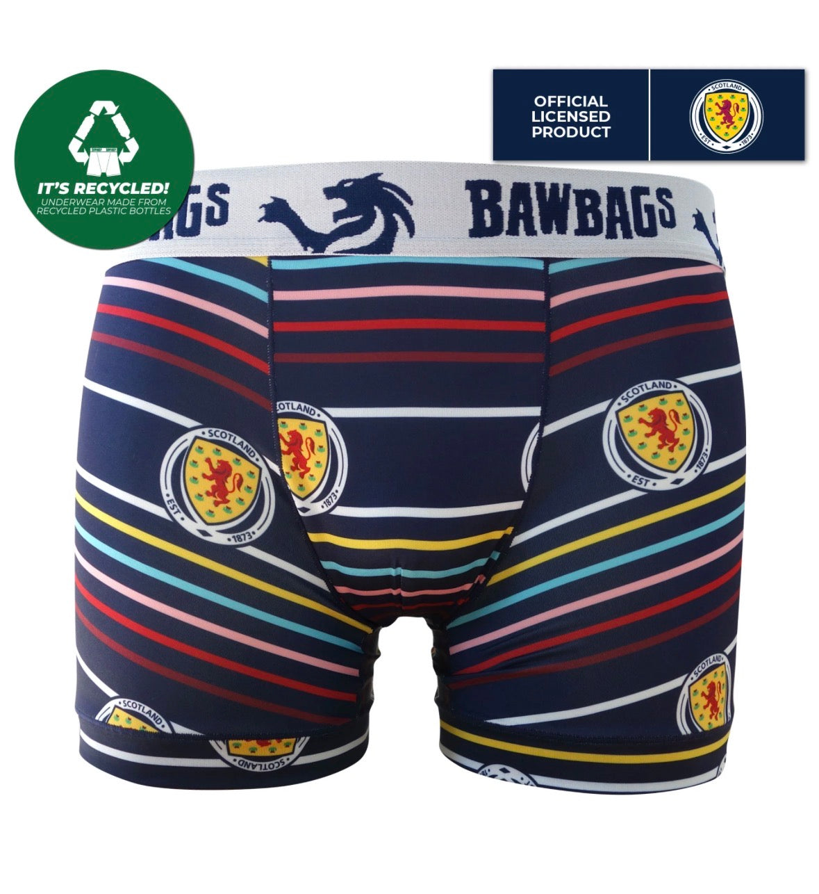 Cool De Sacs Scotland National Team Stripes Technical Boxer Shorts