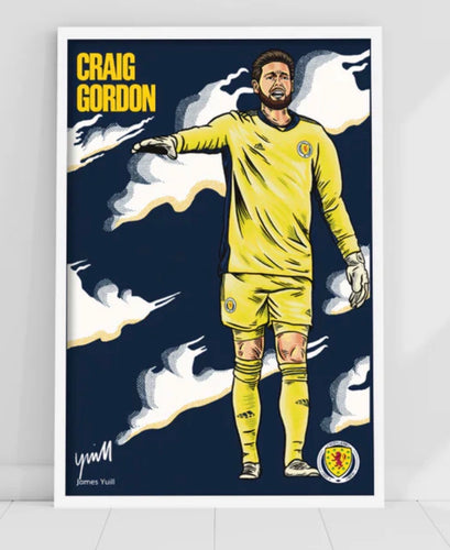 Scotland National Team Craig Gordon Poster A3