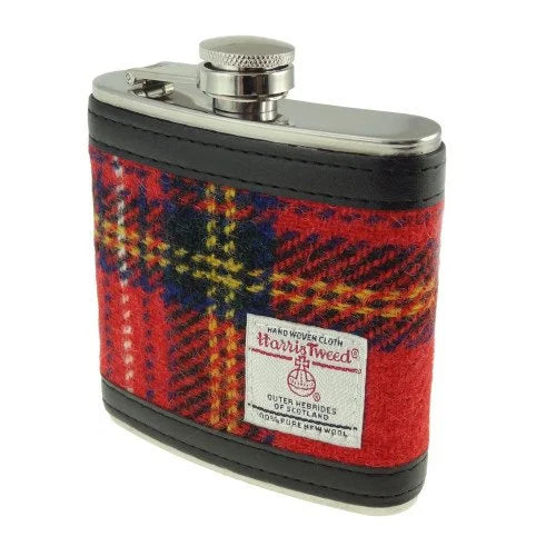 Harris Tweed Hip Flask