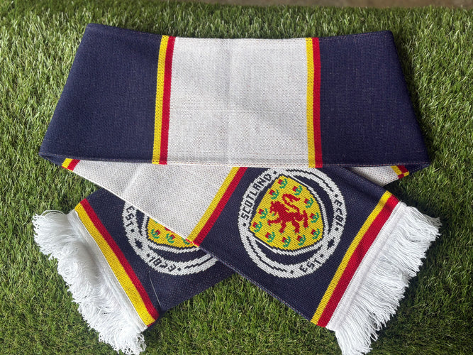 Striped Scarf White