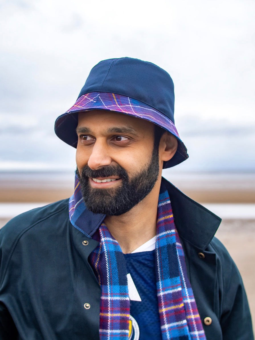 Scotland National Team Atlantic Blue Tartan Bucket Hat – Limited Edition