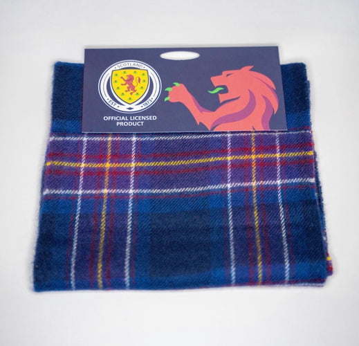 Scotland National Team Atlantic Blue Tartan Scarf – Limited Edition