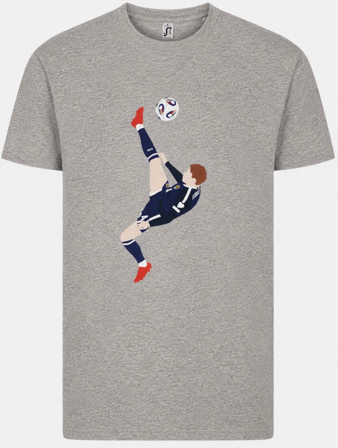McTominay Kick Grey Marl T Shirt
