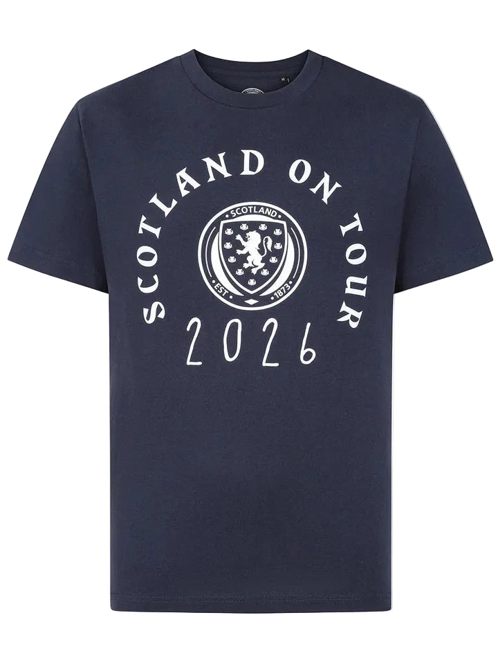 Official Team Scotland 'On Tour 2026' T-Shirt Navy