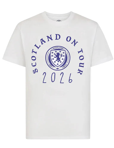 Official Team Scotland 'On Tour 2026' T-Shirt White