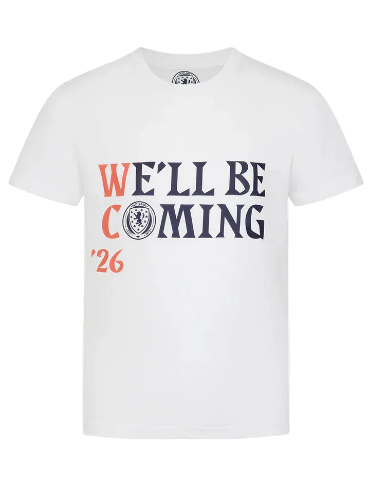 Official Team Scotland Kids 'We'll be Coming’ Qualification T-Shirt
