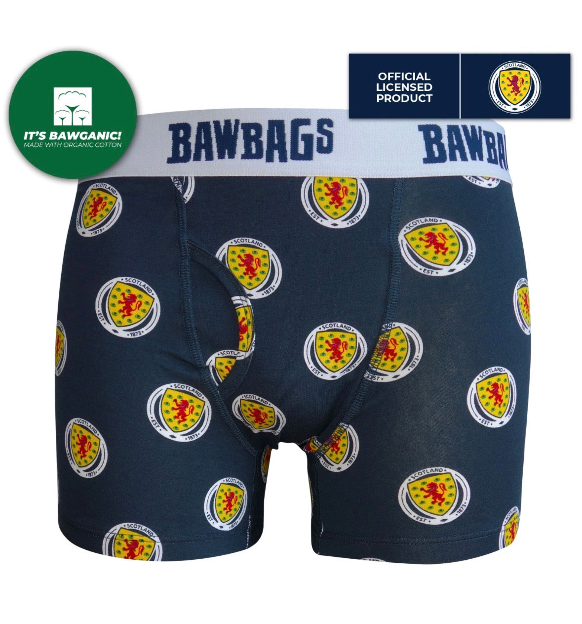 Scotland National Team - Badge Cotton Boxer Shorts