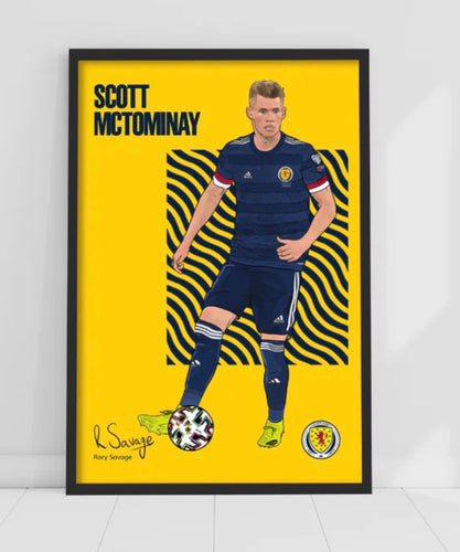 Scotland National Team Scott McTominay Poster A3