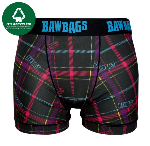 Bawbags Techno Tartan Boxers