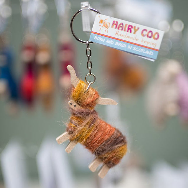 Hairy Coo Keyring