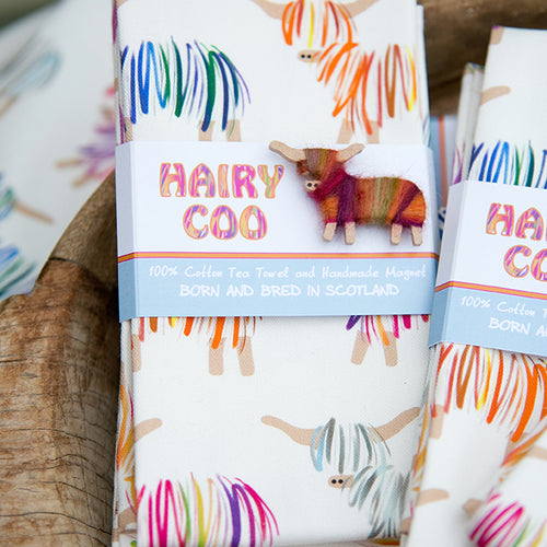 Hairy Coo Tea Towel