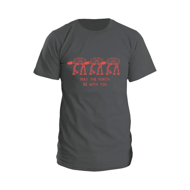 May The Forth Be With You Unisex Grey T-Shirt