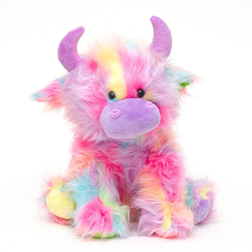 Highland Cow Soft Toy Rainbow