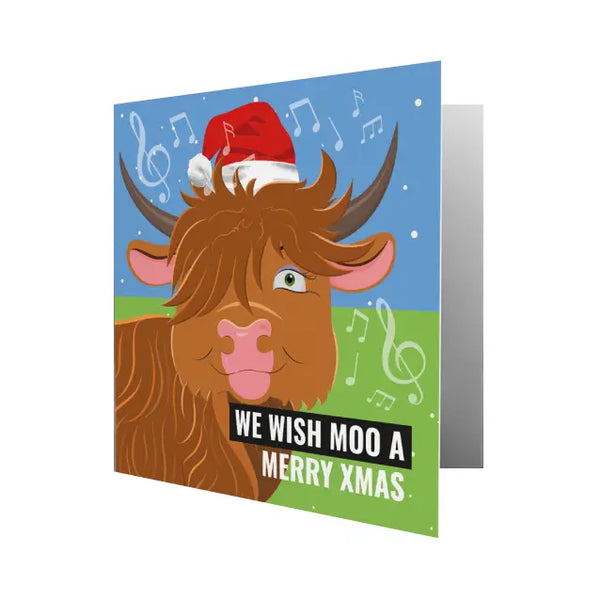 Wish Moo Xmas Card